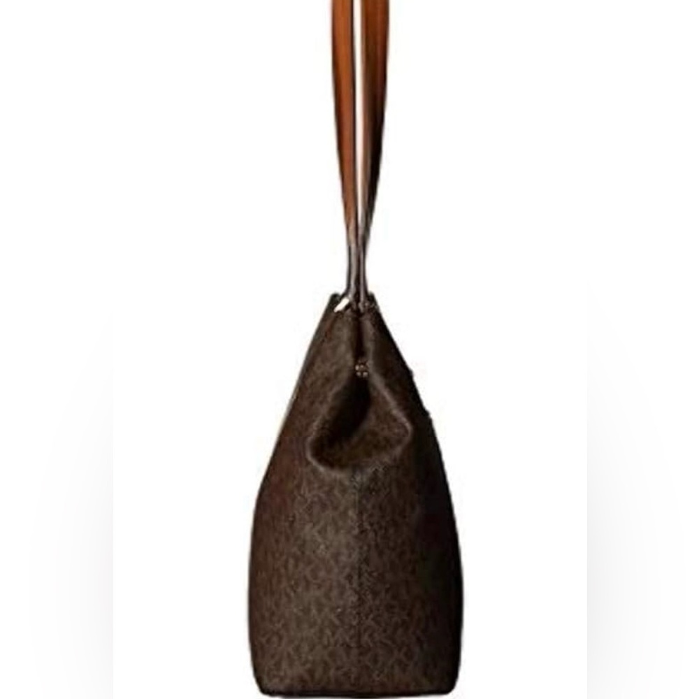 Michael Kors Meredith Medium Logo and Leather Tote Bag SEE DESCRIPTION - Picture 3 of 15